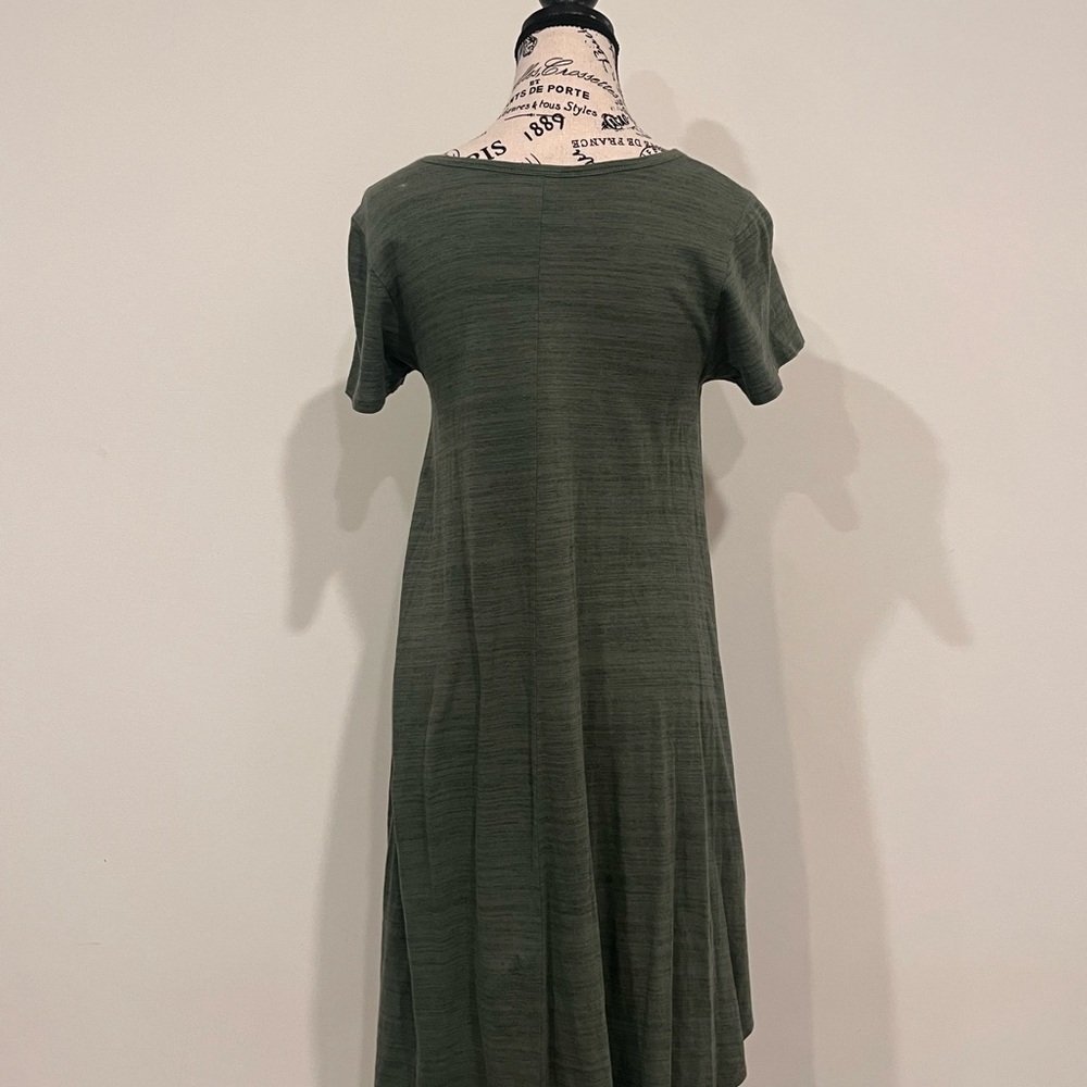 Lula Roe Olive Green Women's Dress - Picture 3 of 3
